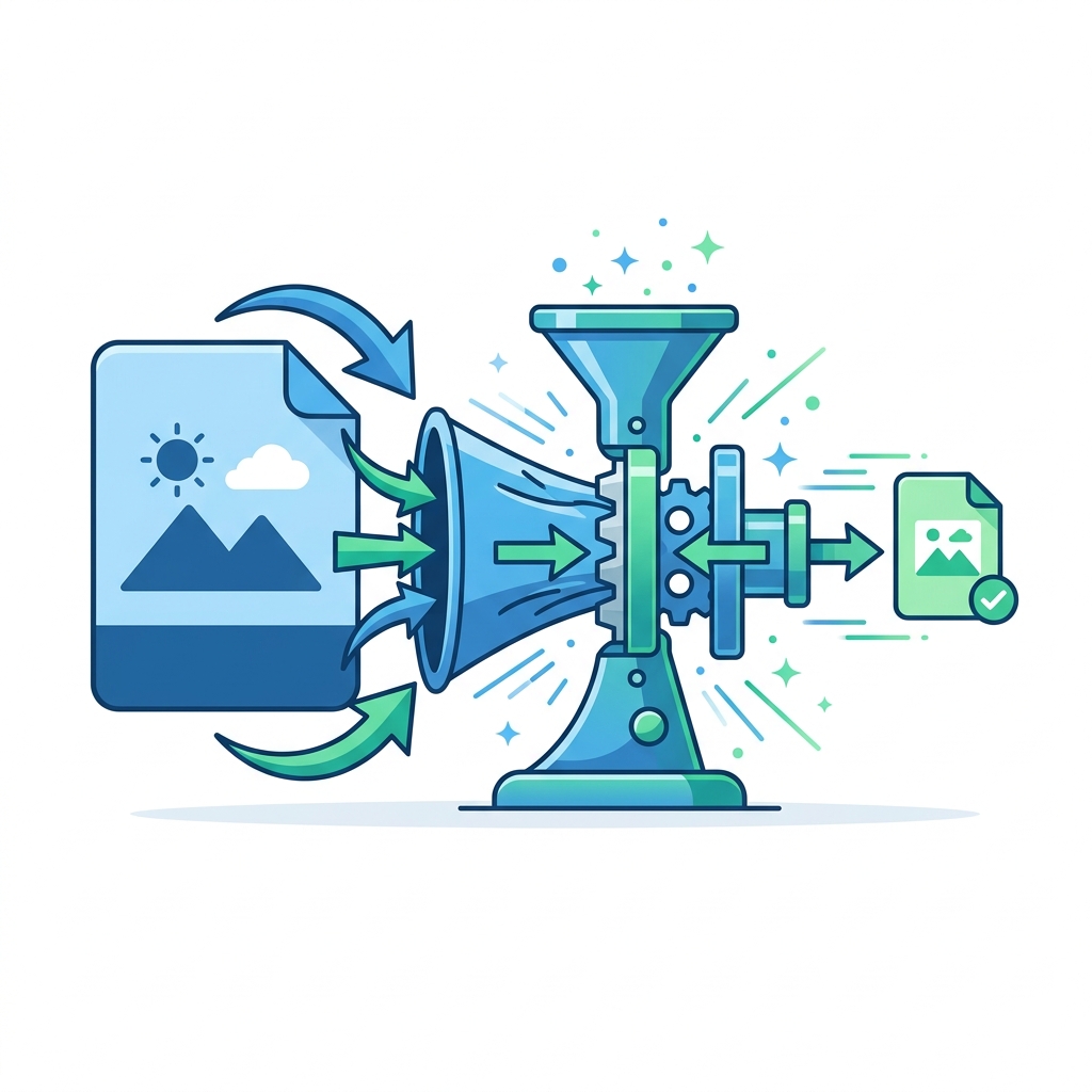 Free ORIGINAL Image Compressor Tool Illustration