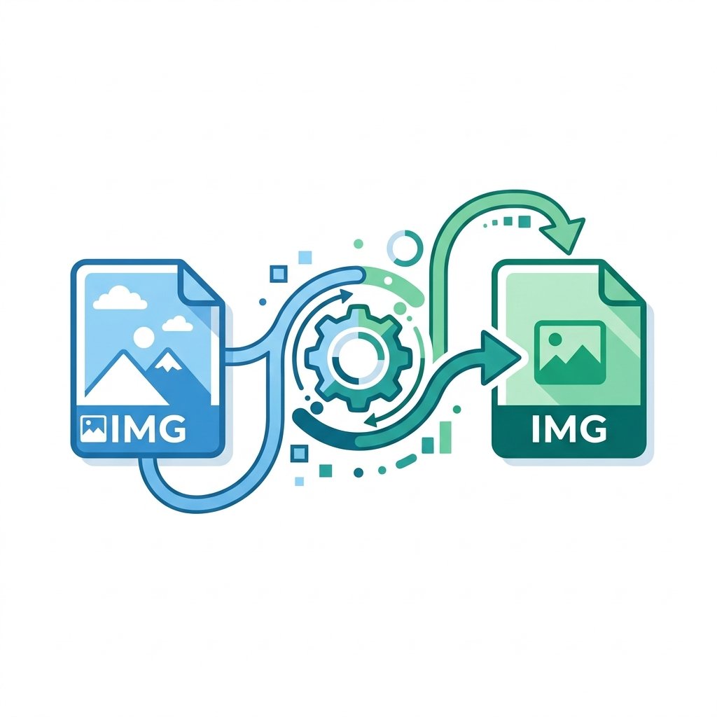 ANY to WEBP Converter Tool Illustration